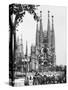 The Cathedral of the Sagrada Familia in Barcelona, 1939-null-Stretched Canvas