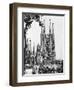 The Cathedral of the Sagrada Familia in Barcelona, 1939-null-Framed Photographic Print