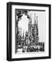 The Cathedral of the Sagrada Familia in Barcelona, 1939-null-Framed Photographic Print