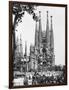 The Cathedral of the Sagrada Familia in Barcelona, 1939-null-Framed Photographic Print