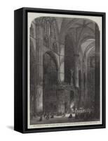 The Cathedral of Toledo, from the Exhibition of the Society of Painters in Water Colours-Samuel Read-Framed Stretched Canvas
