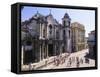 The Cathedral, Plaza De La Caterdral, Cuba-Greg Johnston-Framed Stretched Canvas