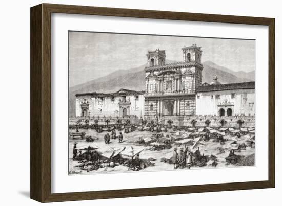 The Cathedral, Plaza De La Independencia Aka La Plaza Grande, Quito, Ecuador-null-Framed Giclee Print