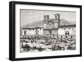 The Cathedral, Plaza De La Independencia Aka La Plaza Grande, Quito, Ecuador-null-Framed Giclee Print