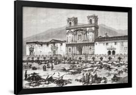 The Cathedral, Plaza De La Independencia Aka La Plaza Grande, Quito, Ecuador-null-Framed Giclee Print