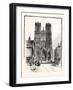 The Cathedral Rheims-null-Framed Giclee Print