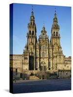The Cathedral, Santiago De Compostela, Unesco World Heritage Site, Galicia, Spain-Michael Busselle-Stretched Canvas