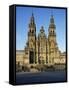 The Cathedral, Santiago De Compostela, Unesco World Heritage Site, Galicia, Spain-Michael Busselle-Framed Stretched Canvas