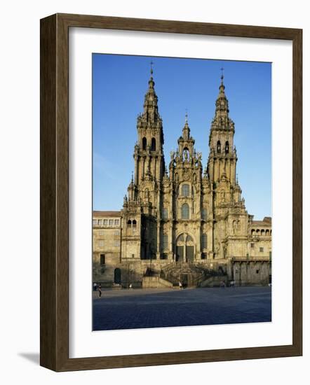 The Cathedral, Santiago De Compostela, Unesco World Heritage Site, Galicia, Spain-Michael Busselle-Framed Photographic Print