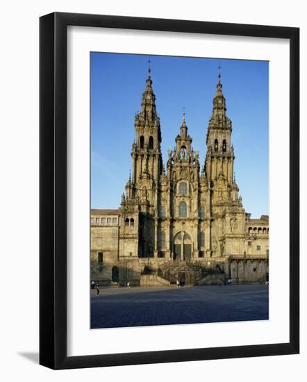 The Cathedral, Santiago De Compostela, Unesco World Heritage Site, Galicia, Spain-Michael Busselle-Framed Photographic Print