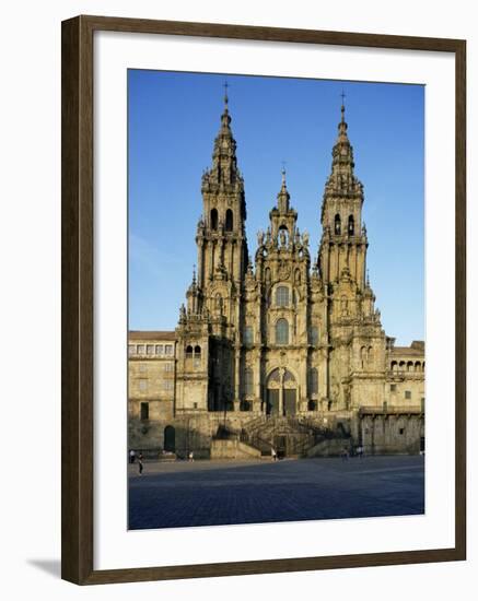 The Cathedral, Santiago De Compostela, Unesco World Heritage Site, Galicia, Spain-Michael Busselle-Framed Photographic Print