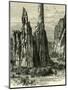 The Cathedral Spires in the Garden of the Gods, USA, 1891-null-Mounted Giclee Print