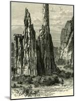 The Cathedral Spires in the Garden of the Gods, USA, 1891-null-Mounted Giclee Print