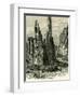 The Cathedral Spires in the Garden of the Gods, USA, 1891-null-Framed Premium Giclee Print