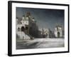 The Cathedral Square in the Moscow Kremlin at Night, 1878-Alexei Kondratyevich Savrasov-Framed Giclee Print