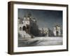 The Cathedral Square in the Moscow Kremlin at Night, 1878-Alexei Kondratyevich Savrasov-Framed Giclee Print
