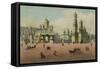 The Cathedral Square in the Moscow Kremlin, Ca 1848-Philippe Benoist-Framed Stretched Canvas