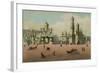 The Cathedral Square in the Moscow Kremlin, Ca 1848-Philippe Benoist-Framed Giclee Print