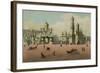 The Cathedral Square in the Moscow Kremlin, Ca 1848-Philippe Benoist-Framed Giclee Print