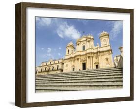 The Cathedral, UNESCO World Heritage Site, Noto, Sicily, Italy, Europe-Jean Brooks-Framed Photographic Print