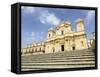 The Cathedral, UNESCO World Heritage Site, Noto, Sicily, Italy, Europe-Jean Brooks-Framed Stretched Canvas