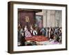 The Catholic Kings Receiving Columbus in Barcelona after His First Voyage. April 1493.-Tarker-Framed Giclee Print