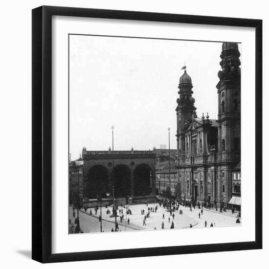 The Catholic Theatiner Church St Cajetan, Munich, Germany, C1900s-Wurthle & Sons-Framed Photographic Print