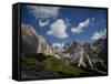 The Catinaccio, Rosengarten Mountain Range, Dolomites, Eastern Alps, South Tyrol, Italy, Europe-Carlo Morucchio-Framed Stretched Canvas