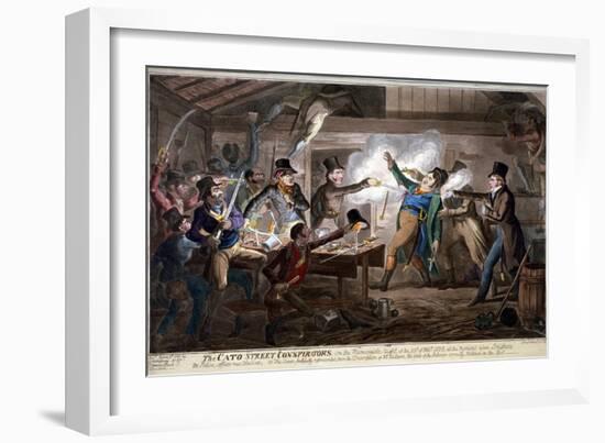 The Cato Street Conspirators..., 1820-George Cruikshank-Framed Giclee Print