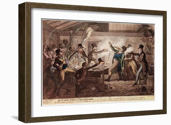 The Cato Street Conspirators, 9th March 1820-George Cruikshank-Framed Giclee Print