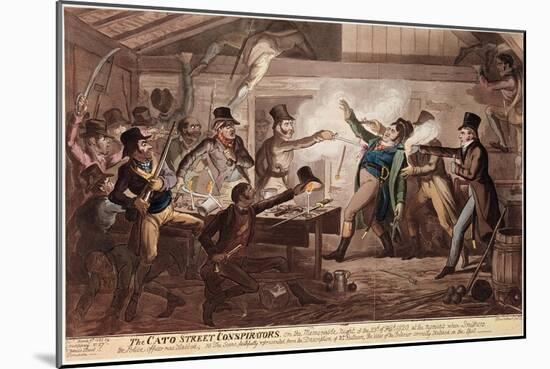 The Cato Street Conspirators, 9th March 1820-George Cruikshank-Mounted Giclee Print