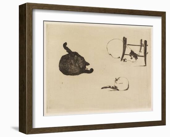 The Cats, 1869-Edouard Manet-Framed Giclee Print