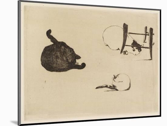 The Cats, 1869-Edouard Manet-Mounted Giclee Print