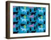 The Cats Meowstache-Joanne Paynter Design-Framed Giclee Print