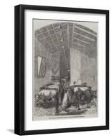 The Cattle Department at the Italian Exposition, Florence-null-Framed Giclee Print