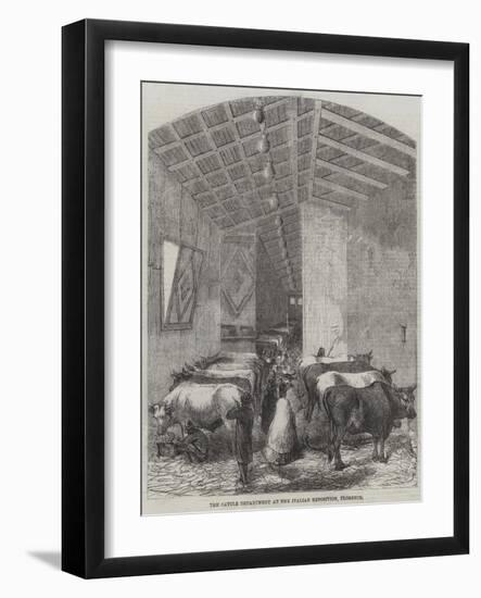 The Cattle Department at the Italian Exposition, Florence-null-Framed Giclee Print