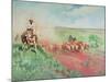 The Cattle Drive, 1960 (Oil on Canvas)-Terence Cuneo-Mounted Giclee Print