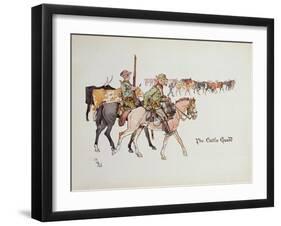 The Cattle Guard, from 'The Leaguer of Ladysmith', 1900-Captain Clive Dixon-Framed Giclee Print