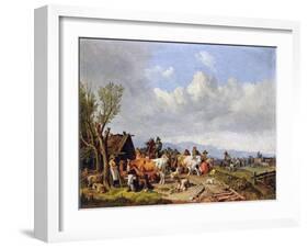 The Cattle Market, C.1866-Heinrich Burkel-Framed Giclee Print