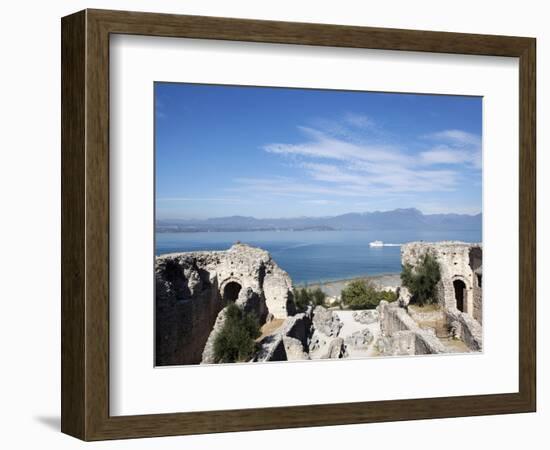 The Catullo's Villa (Grotte Di Catullo), Lake Garda, Italy, Europe-Oliviero Olivieri-Framed Photographic Print