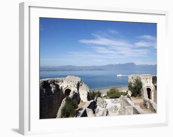 The Catullo's Villa (Grotte Di Catullo), Lake Garda, Italy, Europe-Oliviero Olivieri-Framed Photographic Print