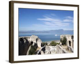 The Catullo's Villa (Grotte Di Catullo), Lake Garda, Italy, Europe-Oliviero Olivieri-Framed Photographic Print