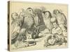 The Caucus Race and a Long Tale, Lewis Carroll-John Tenniel-Stretched Canvas