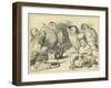 The Caucus Race and a Long Tale, Lewis Carroll-John Tenniel-Framed Giclee Print