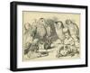 The Caucus Race and a Long Tale, Lewis Carroll-John Tenniel-Framed Giclee Print