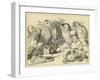 The Caucus Race and a Long Tale, Lewis Carroll-John Tenniel-Framed Giclee Print