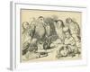 The Caucus Race and a Long Tale, Lewis Carroll-John Tenniel-Framed Giclee Print