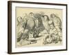 The Caucus Race and a Long Tale, Lewis Carroll-John Tenniel-Framed Giclee Print