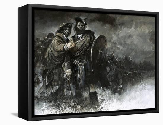 The Cause of Bonnie Prince Charlie and His Courageous Highlanders Was Doomed from the Start-Neville Dear-Framed Stretched Canvas