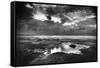 The Causeway, Holy Island, Northumberland-Simon Marsden-Framed Stretched Canvas